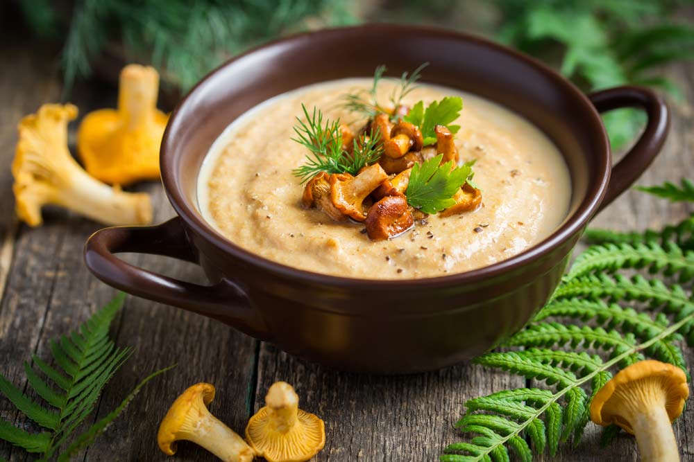 Рецепт вкусного крем-супа из свежих лисичек - приготовление и секреты